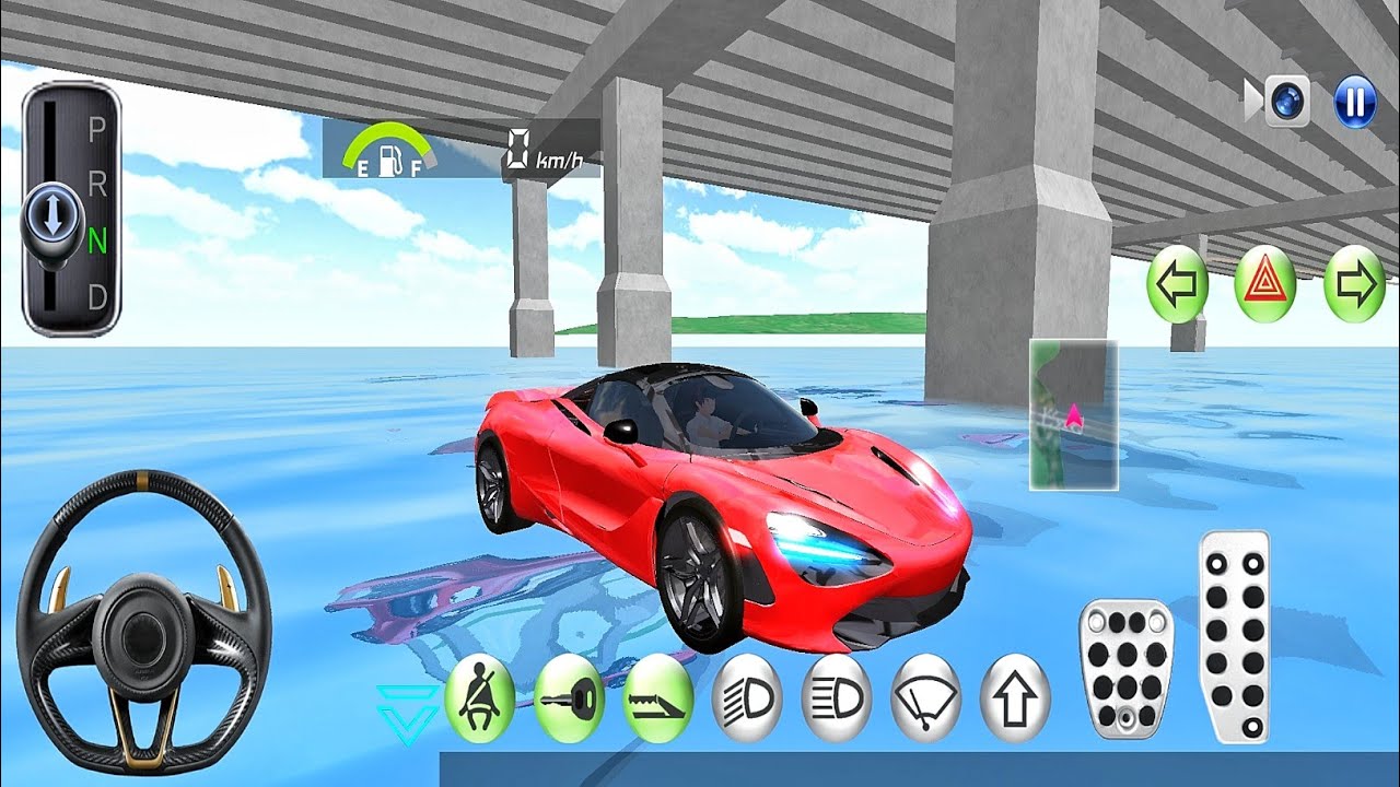 Blue Mercedes Simulator 3D Driving Class Gameplay 2025 Car Driver Games Car Game Android Gameplay