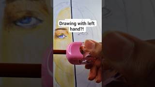 I tried drawing with LEFT HAND 🫪 **went wrong** #shorts #drawing Net Worth