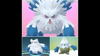Shiny Snover evolves to Abomasnow then Mega Abomasnow pokemon go