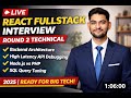 LIVE: React Fullstack 5yr OPEN Financial Technologies Interview Recording 2025 | Round 2 Technical