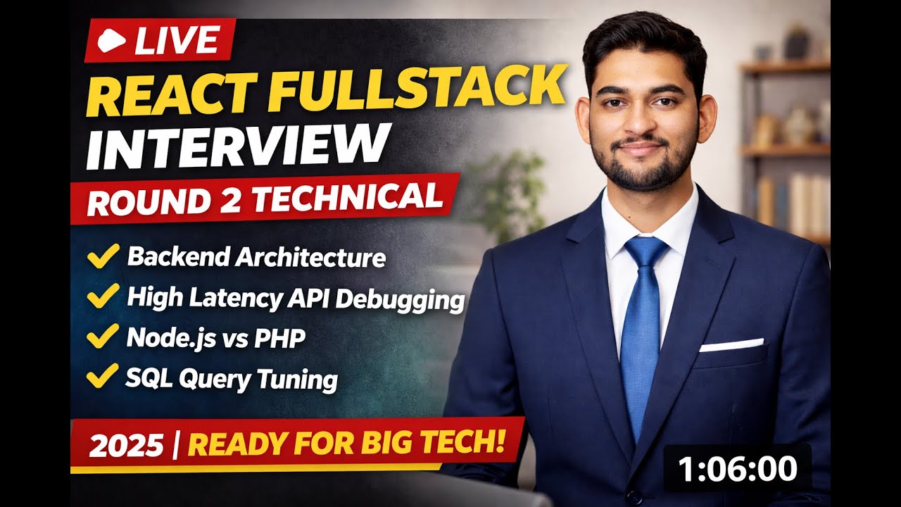 LIVE: React Fullstack 5yr OPEN Financial Technologies Interview Recording 2025 | Round 2 Technical