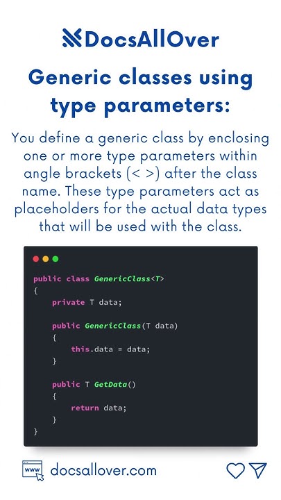 Exploring Generics in C#: Building Reusable Code with Type Safety # ...