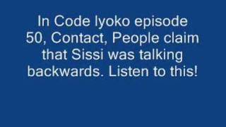 Code lYoko episode 50- Contact Sissi's gibberish reversed