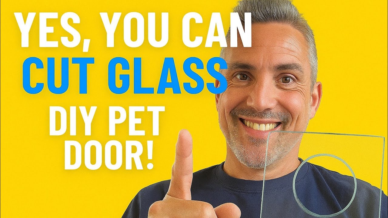 Как вырезать отверстие в стекле для дверцы для домашних животных | Безопасный и простой способ сд...