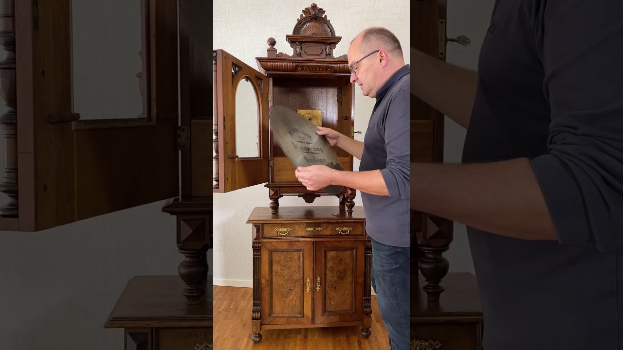 Großes  Doppelkamm Polyphon 50cm Platten Musikautomat Spieluhr