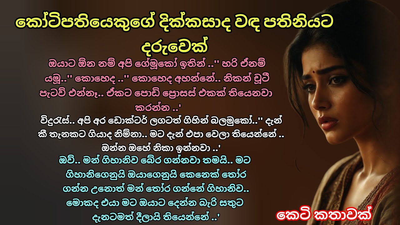 කෝටිපතියෙකුගේ දික්කසාද වඳ පතිනියට දරුවෙක් 💖 කෙටි කතාවක් 💕 #කෙටිකතා #ආදරකතා #ketikatha #adarakatha 
