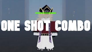 One Shot Combo On Douma No Damage Taken Project Slayers