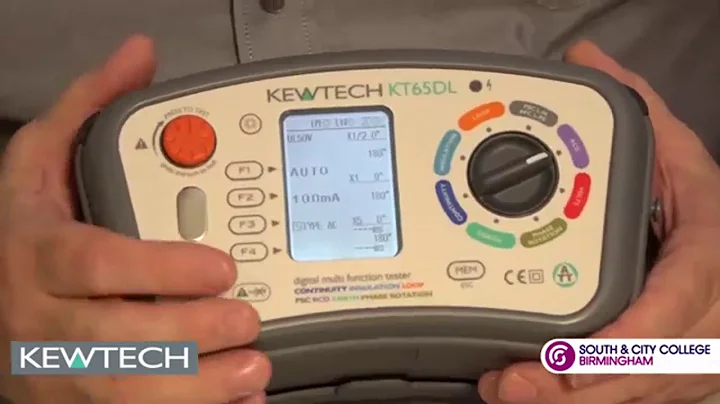 Kewtech KT65DL Multifunction Tester Demonstration