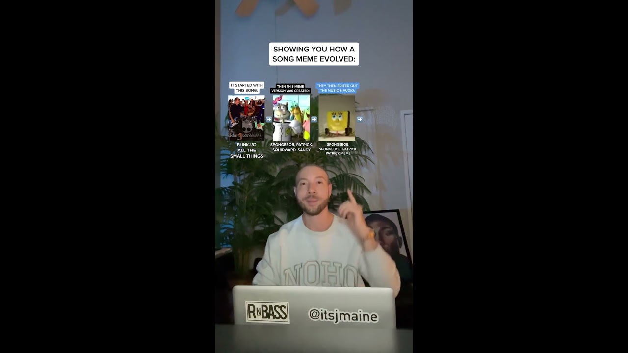Showing You How A Song Meme Evolved Blink 182 SpongeBob Patrick Drake Shorts