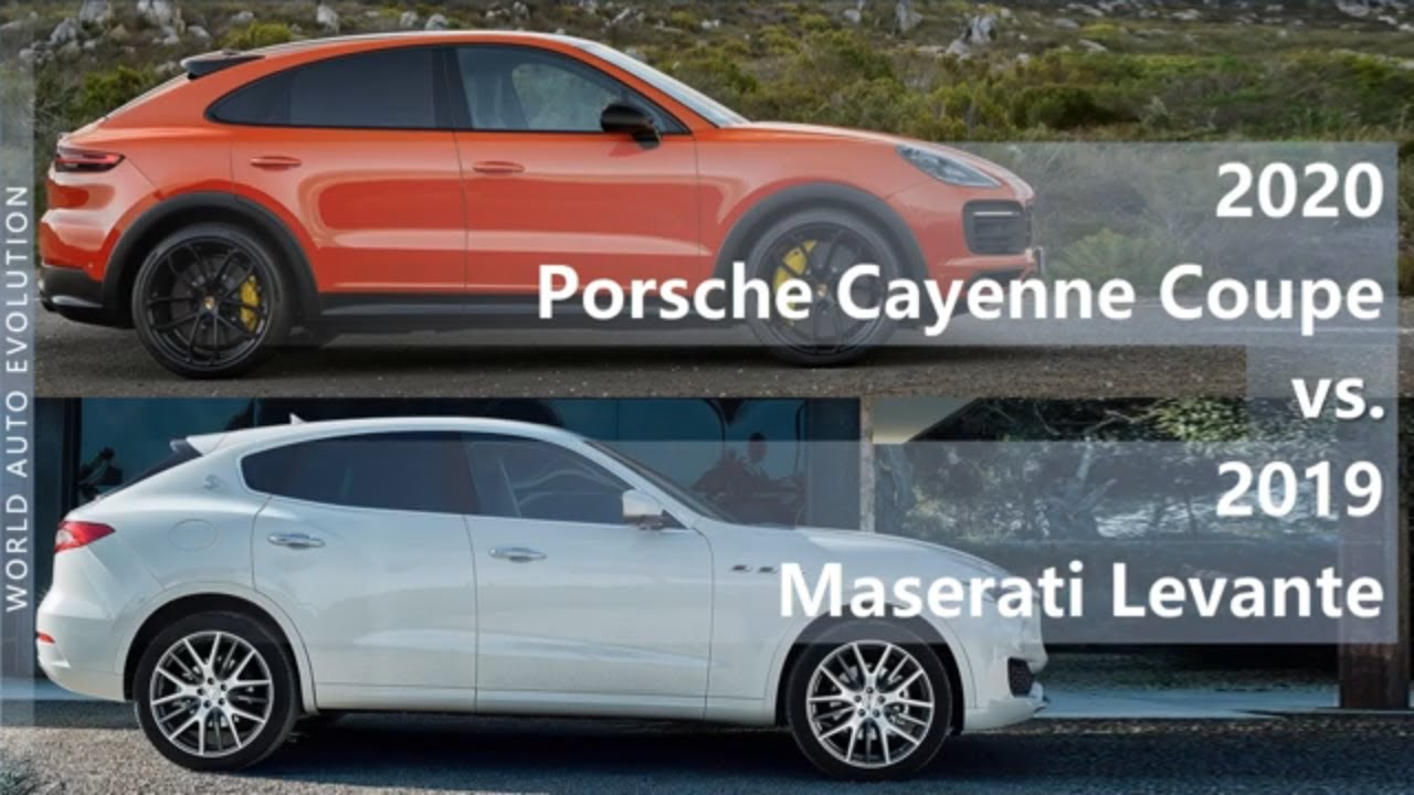 2020 Porsche Cayenne Coupe vs 2019 Maserati Levante (technical