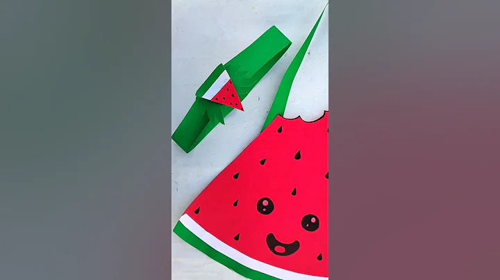 Watermelon 🍉 Fancy Dress Costume #diy #fancydress #papercraft #craft #shorts