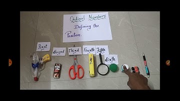 Maths|Class:1 |unit:2 Numbers| Ordinal numbers