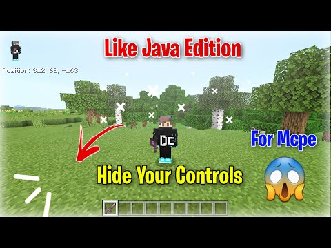 How To Hide Your Controls In Minecraft Pe Like Java Edition | Invisible ...