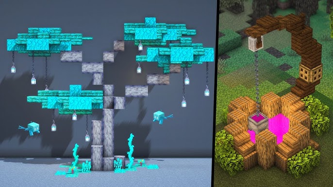 Minecraft: 15+ EASY Outdoor/Garden Decoration Ideas for 1.18