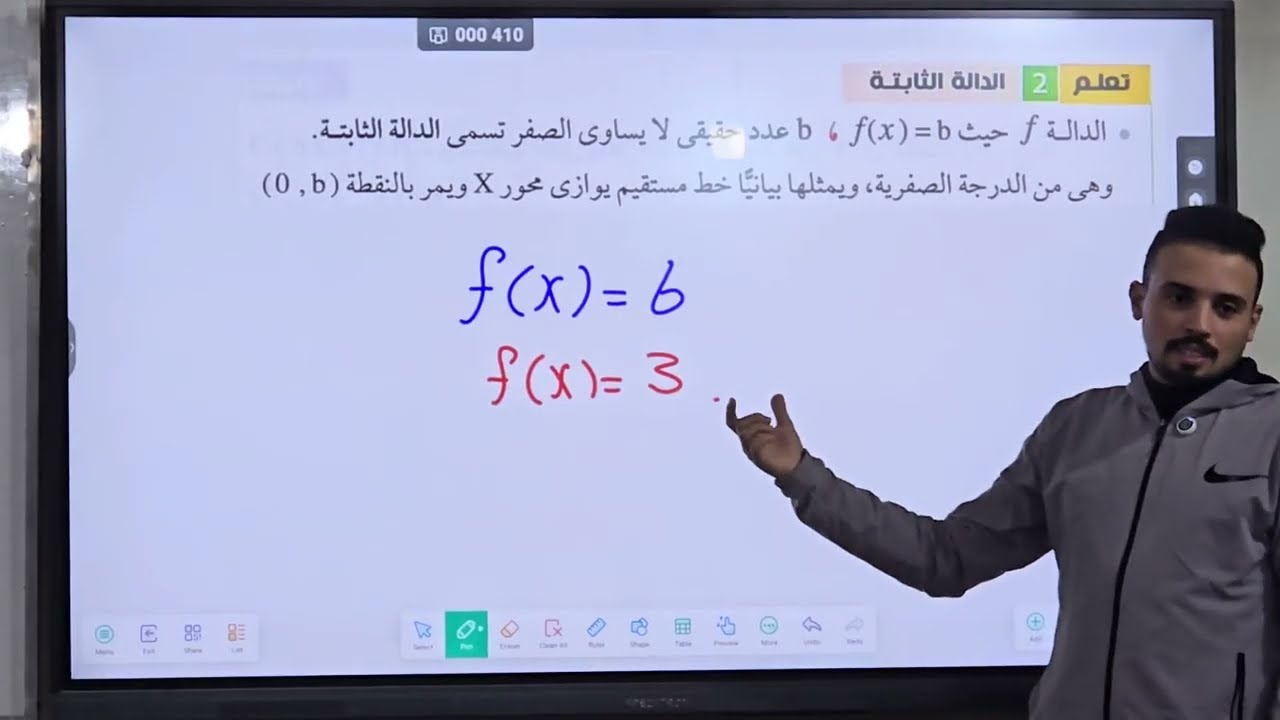الدالة الخطية - تانية اعدادى جبر - حصة 2