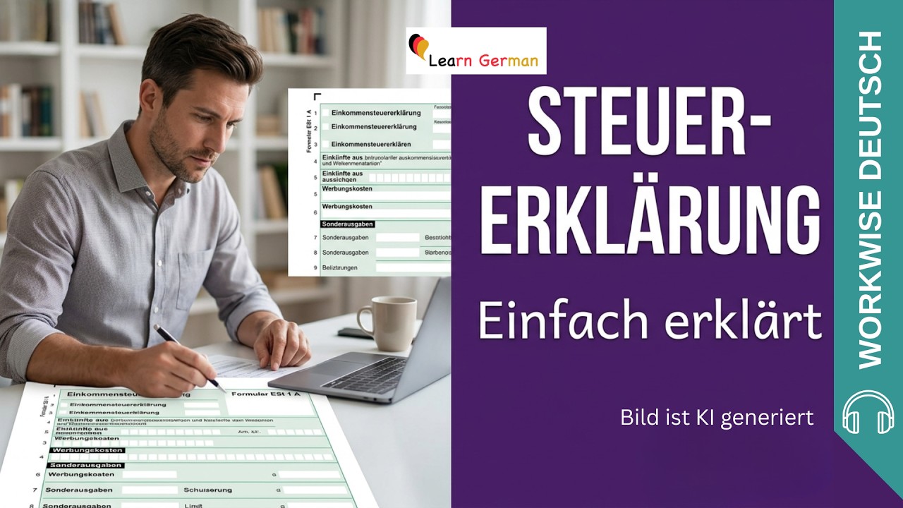 Podcast 44: Keine Angst vor der "Steuererklärung": ein Einstieg für Berufstätige | Workwise Deutsch