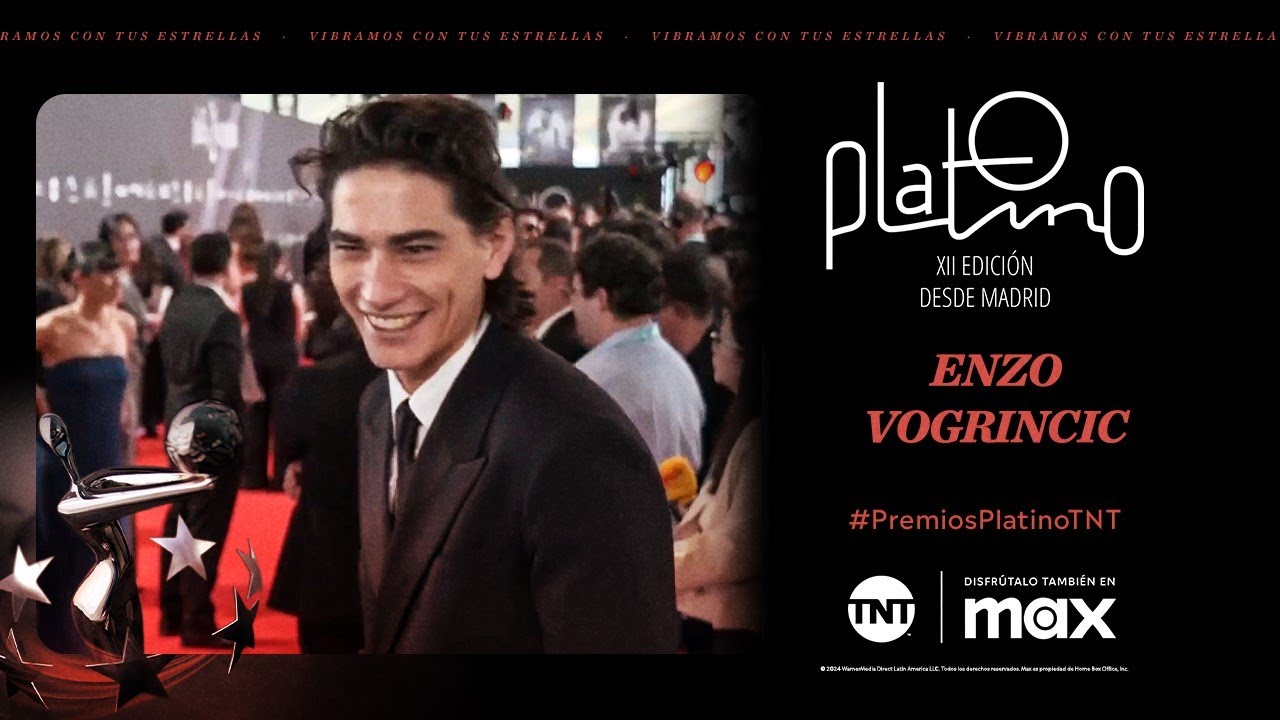 Enzo Vogrincic en la Alfombra Roja de los Premios Platino® 2025