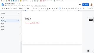Document Outline View in Google Docs