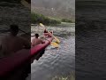 Tried to be a “water baby” 😂 Family canoe trip went sideways real fast