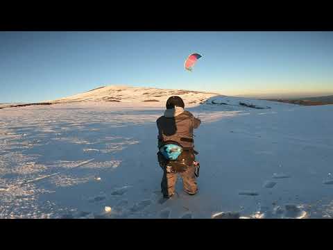 პირველად დიდგორის ველზე !!! Snowkite