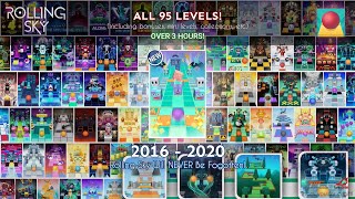 ALL LEVELS 2016  2020! (including bonuses, mini levels, collections, etc) | Rolling Sky.