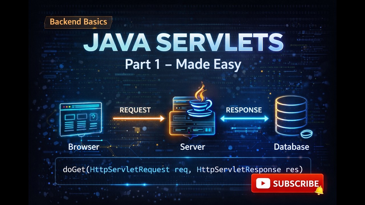 Java Servlets Tutorial for Beginners | Backend Basics (Part 1) - YouTube