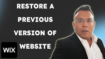 How To Restore A Previous Version Of A Wix Website  { 2025 edition }