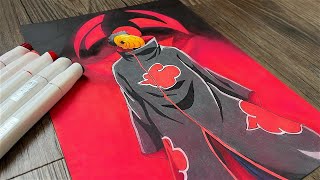 Drawing Obito Uchiha ("Tobi") WITH drawing tips! (Naruto Shippuden) screenshot 5
