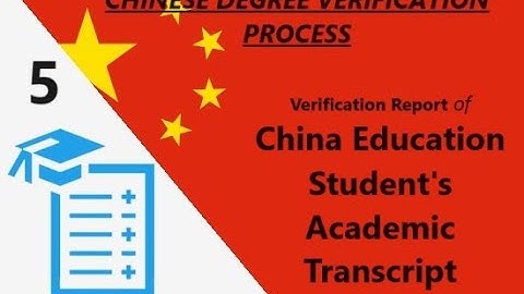 Verification Report of China Education Strudent Academic Transcript Certificate