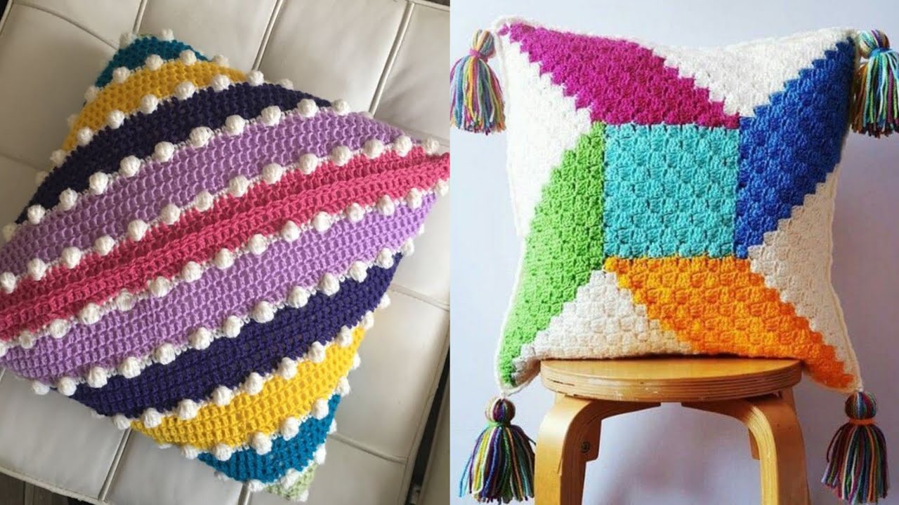 Most amazing and beautiful Crochet Cushion cover Patterns for beginners