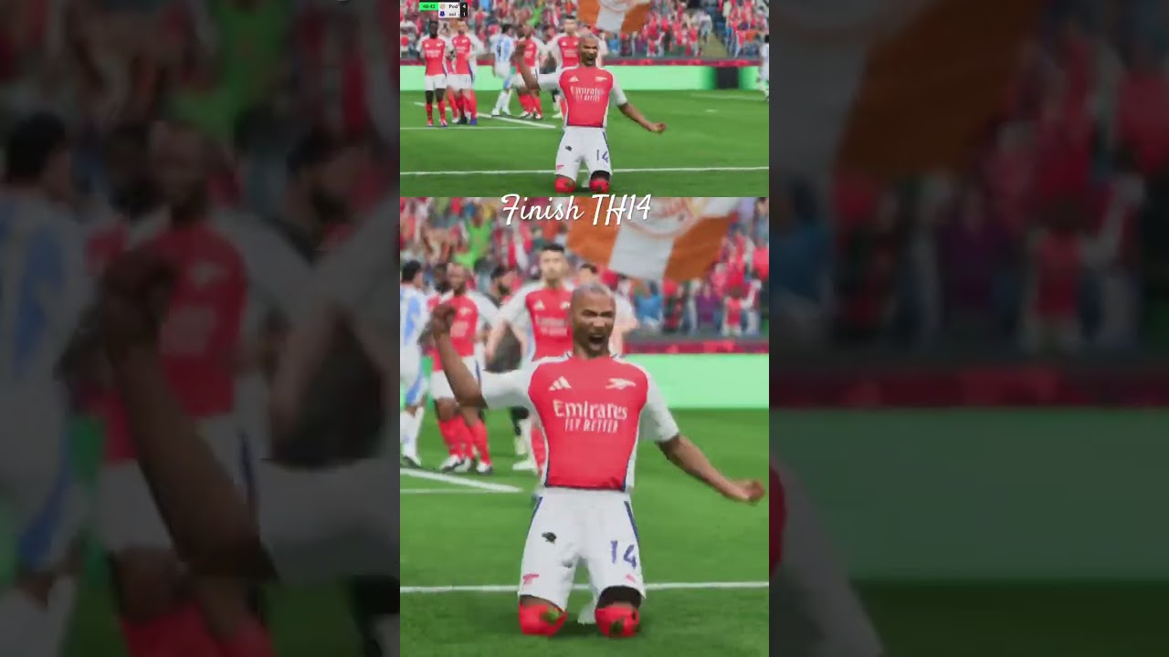 Thierry Henry Finish, Finesse shot! 