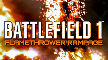 Battlefield 1: Flamethrower Rampage - Massive Killstreak in Fort Vaux (PS4 PRO Gameplay)