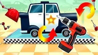 Build a Police Car ★ Car Builder 3 Mad Race (by TutoToons) screenshot 4
