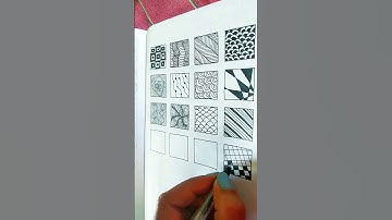 😍12 new zentangle patterns ✨ #shortsvideo #youtubeshorts #shorts #viral #zentangle #trending #draw