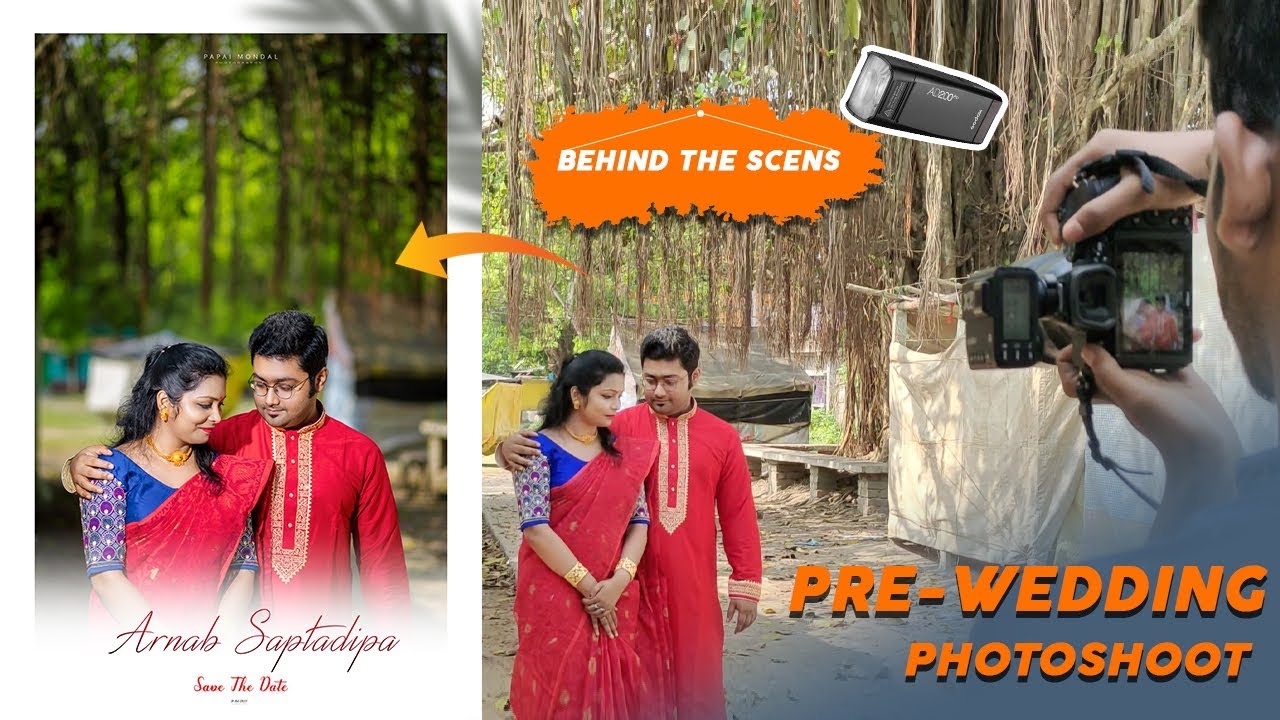 Pre Wedding Photoshoot / Behind The Scens Use Nikon Z5 & 85mm & AD200pro