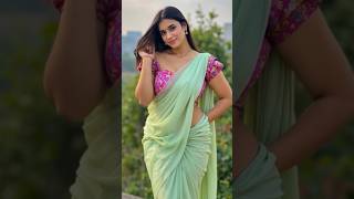 Gorgeous Light Green Saree Look Trending Fashion 2025
