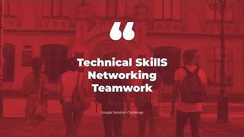 GDSC TMU Google Solution Challenge 2022 Promo Video