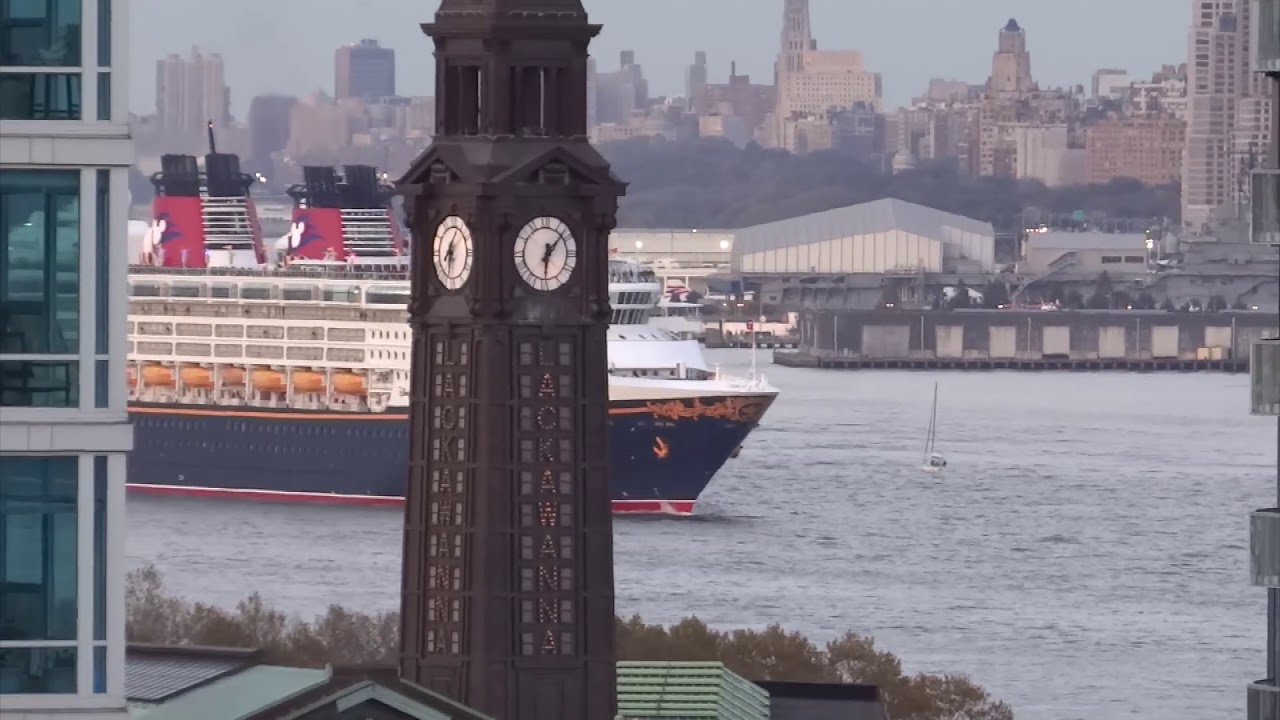New York, New York Seven Seas Mariner & Disney Magic Pass Each Other