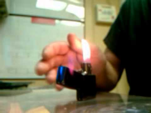 Magic lighter trick. Fast jump music