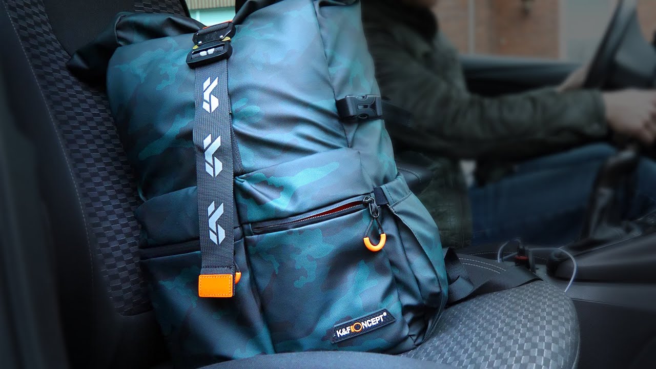 K&F Concept 20l Rolltop Rucksack mit Kamerafach (Review, deutsch)