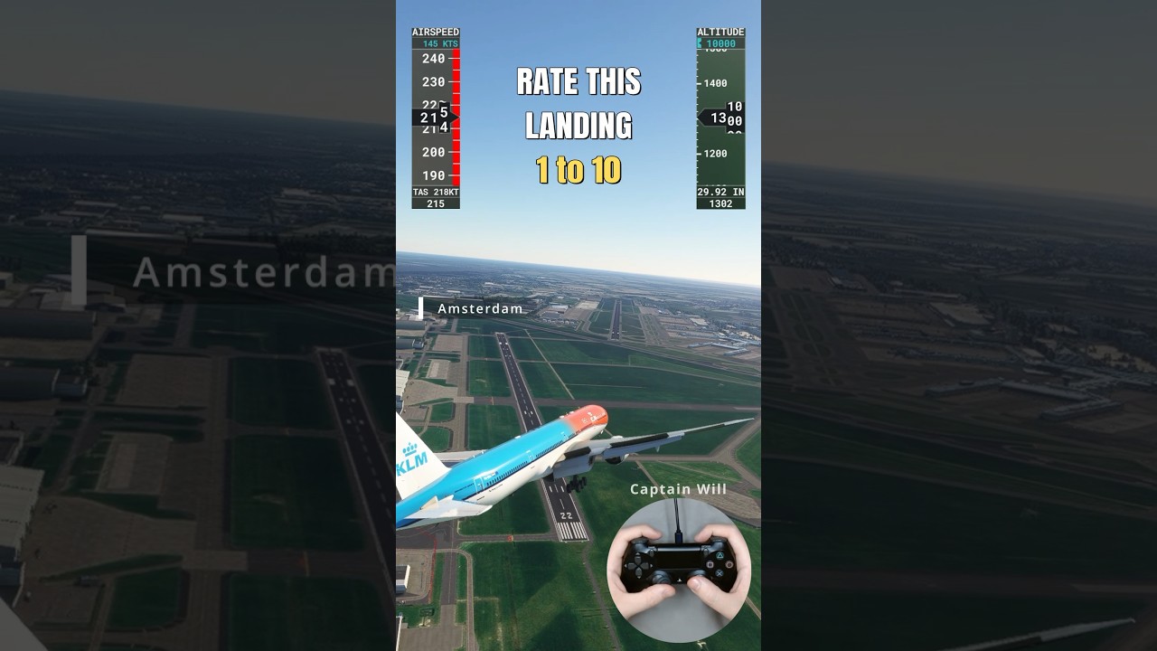 Pilot Attempts Extreme 56kt Crosswind Landing at Amsterdam in 777 - Microsoft Flight Simulator 2020