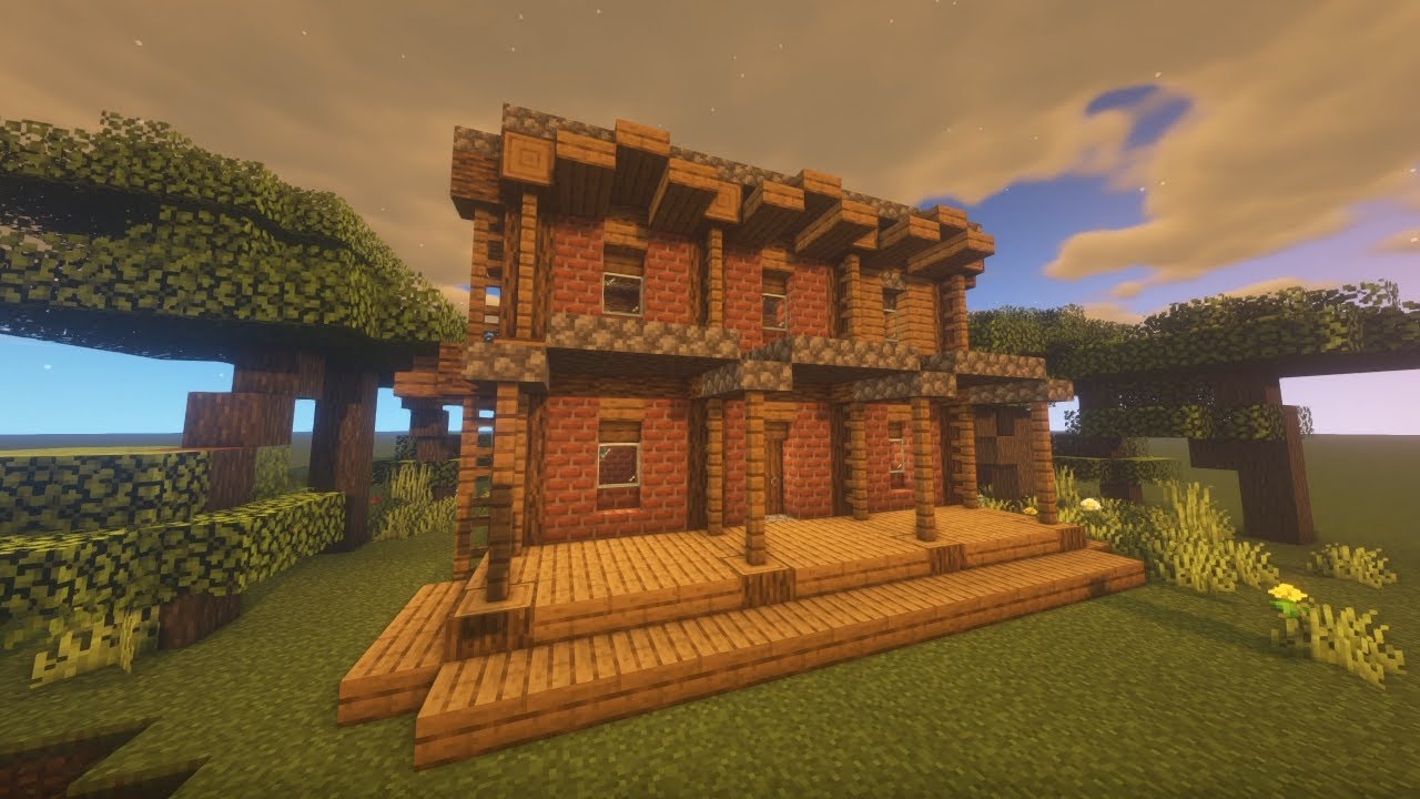 Minecraft : Simple Wild West House | Easy how to Build in Minecraft #7 ...
