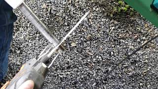 Cutting through 416 stainless barrel