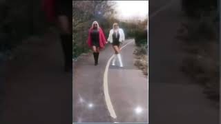 Stan Twitter: the destroyer girls walking on a road together while holding hands