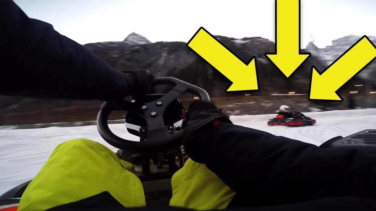 GO KART SULLA NEVE E GIRO SUL MONTE BIANCO - YouTube