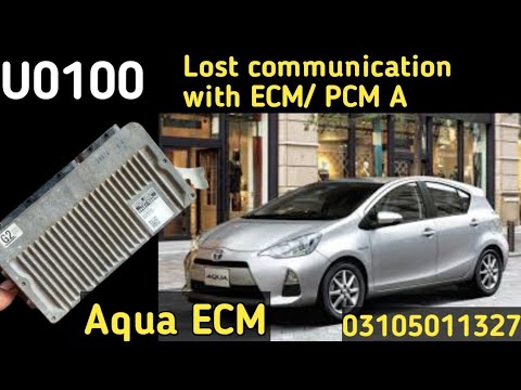 U0100 aqua code ECM/PCM replace #aqua #toyota #arslanautoworkshop - YouTube