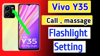 Vivo Y35 incoming Call Light Effects | vivo y35 flash light setting screenshot 5