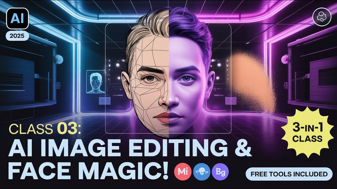 Class 03: AI Image Editing, FaceSwap & Object Removal 🔥 | FREE Tools ...
