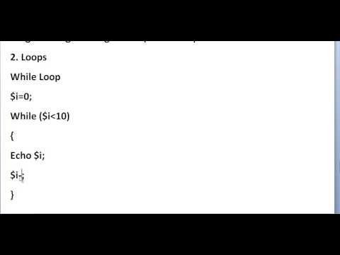 Part 25: Learning Programming (PHP Web Development) with Sammy Hegab - While Loop