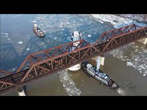 Captain JP — removal from under the Livingston Avenue Bridge